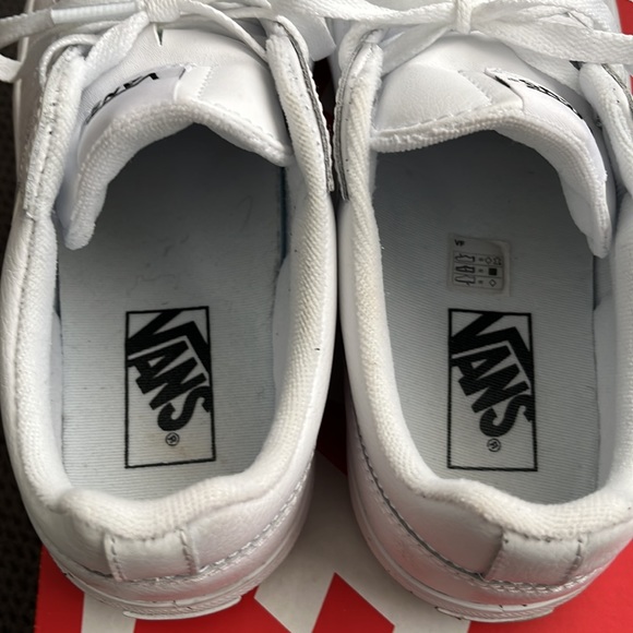 White Leather Vans - Picture 6 of 6